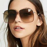 Classic Retro Wide Frame Sunglasses