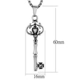 High polished Stainless Steel Key Necklace