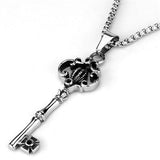 High polished Stainless Steel Key Necklace