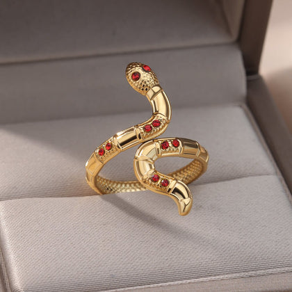 Serpentine Luster Open Ring