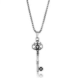 High polished Stainless Steel Key Necklace