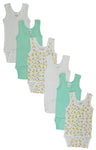 6 Pack Printed Tank Top Onsies