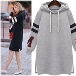 Padded Hooded Mid-Length Sweater