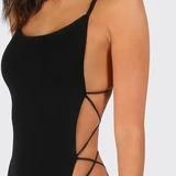 Black String Bathing Suit