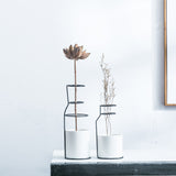 Ceramic & Iron Vase