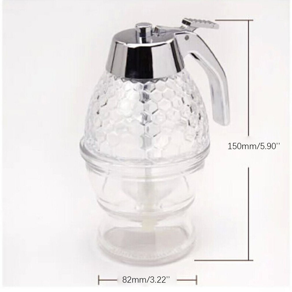 Juice Syrup Cup Bee Drip Dispenser Kettle Kitchen Accessories Honey Jar  Container Storage Pot Stand Holder Squeeze Bottle