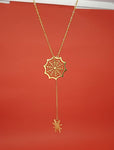 18k Gold Spider Necklace